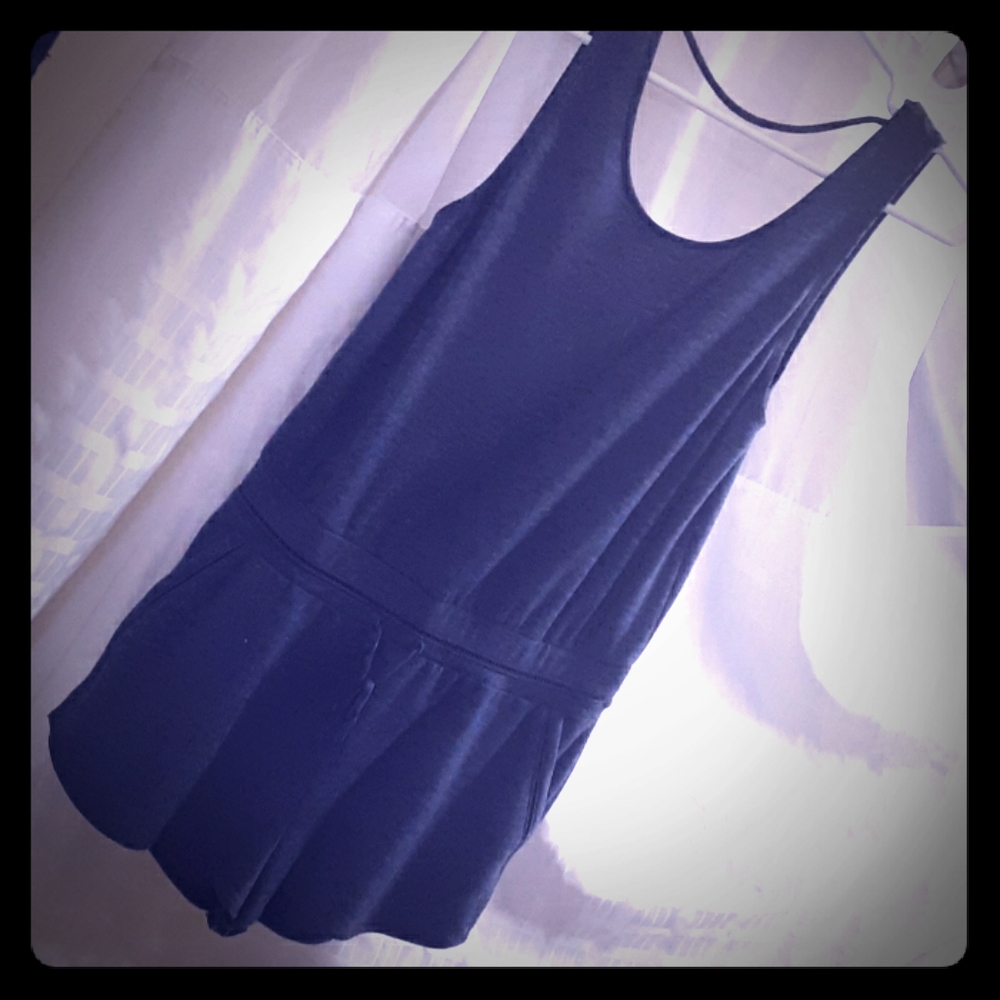 Victoria Secret Blue Speckled Romper Sz S